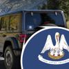 2-Pack Louisiana State Flag Decal Stickers | Official Flag of Louisiana Stickers | 5-Inches by 3-Inches | Premium Quality Vinyl | PD324 view 3