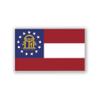 2-Pack Georgia State Flag Decal Stickers | Official Flag of Georgia Stickers | 5-Inches by 3-Inches | Premium Quality Vinyl | PD316 view 1