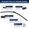 X AUTOHAUX Front Windshield Wiper Blades for Volkswagen for VW Tiguan 2009-2016 - 24inch 21inch view 4