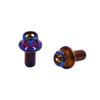 uxcell 6Pcs Colorful Titanium Alloy Motorcycle Hexagon Bolts Screws Fastener M6 x 10mm view 3