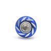 uxcell 12 Pcs 6mm Thread Dia Blue Carved Style Motorcycle License Plate Frame Bolts Screws view 4