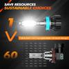 SEALIGHT H11 H16 H8 LED Fog Light Bulbs or DRL, 14000 Lumens 6500K Cool White, 600% Brighterness, CSP LED Chips H8 H11 Fog Lights, Side Marker & Cornering & Combos, Pack of 2 view 4