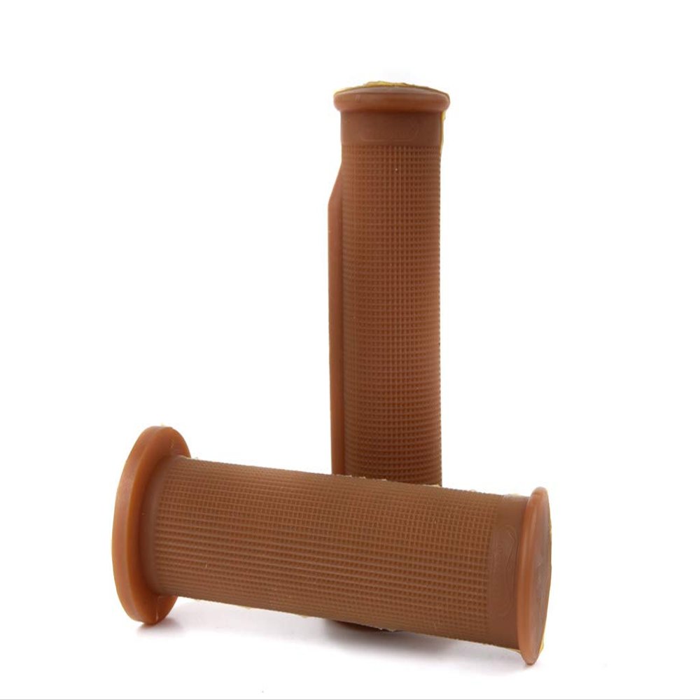 Domino Racing Daytona Grips for Vintage and Cafe Motorcycles - Natural Rubber