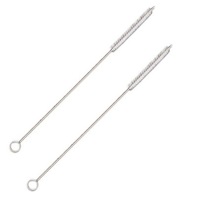Drinking Straw Cleaning Brush Heavy Duty Bristles Cleaning Kitchen Appliances Small Spaces Auto Detailing 6.5" Long (Two Pack)