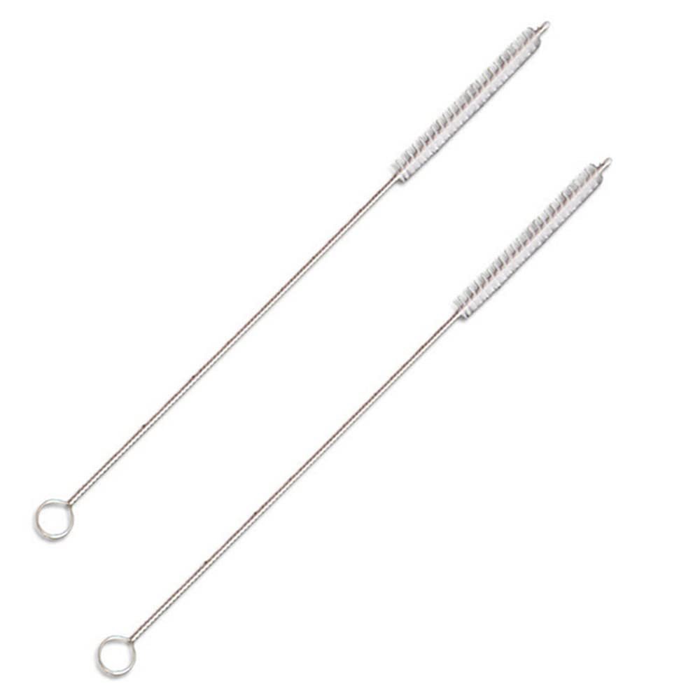 Drinking Straw Cleaning Brush Heavy Duty Bristles Cleaning Kitchen Appliances Small Spaces Auto Detailing 6.5" Long (Two Pack)