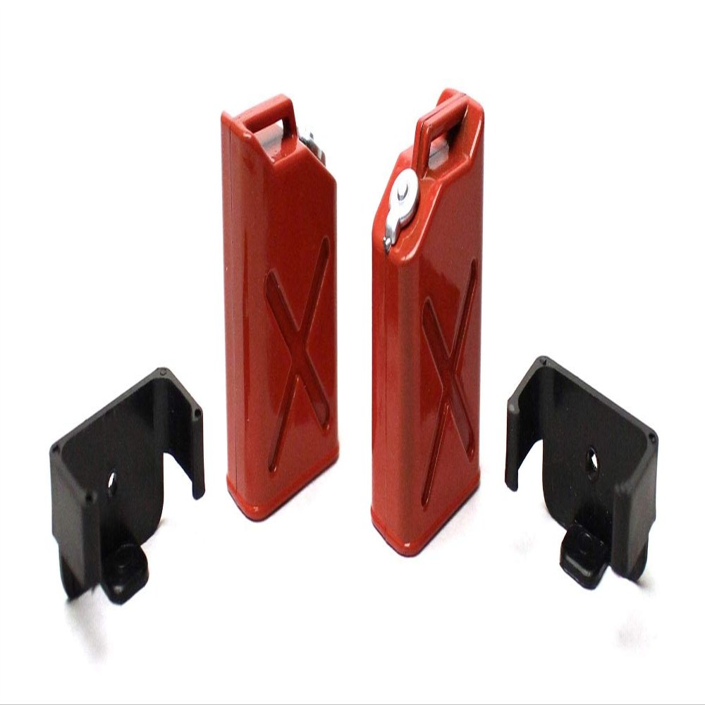 Racers Edge 3404 1/10 Scaler Plastic Gasoline Jugs (2) - Red