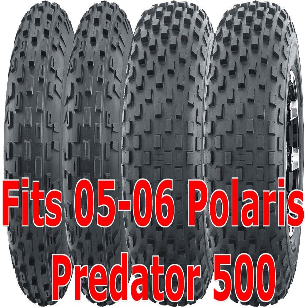 WANDA Set 4 Sport ATV Tires 21x7-10 & 22x11-10 05-06 Polaris Predator 500