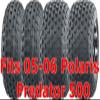 WANDA Set 4 Sport ATV Tires 21x7-10 & 22x11-10 05-06 Polaris Predator 500 view 1