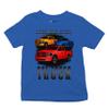 American Steel One Tough Pickup Truck Youth Graphic Short Sleeve T-Shirt - Offroad 4x4 Power Design for Boys X-Large Blue view 1