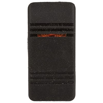 K4 Contura III Soft Touch Black Actuator, With One Bar Amber Lens