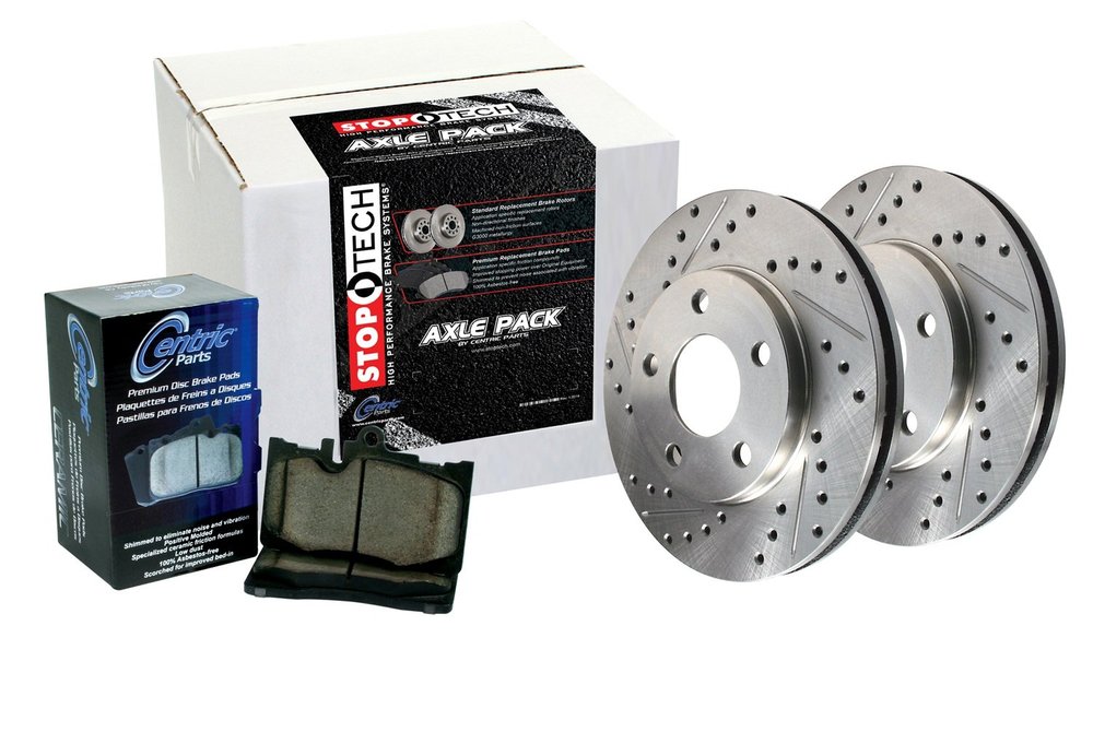 Stoptech 978.44028F Sport Axle Pack, Drilled & Slotted, Front