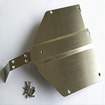 Stainless Steel Chassis Protect Armor Skid Plate for 1/10 Losi Baja Rock Rey