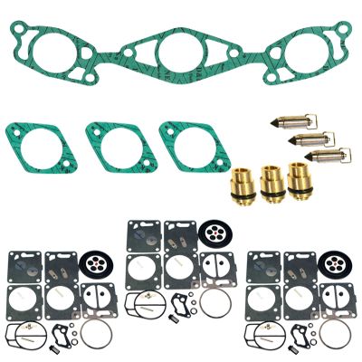 Venom Brand Triple Carb Rebuild Kit & Needle/Seat/Gaskets for Mikuni SBN Carburetors Fits Yamaha 1995-1996 Wave Raider 1100