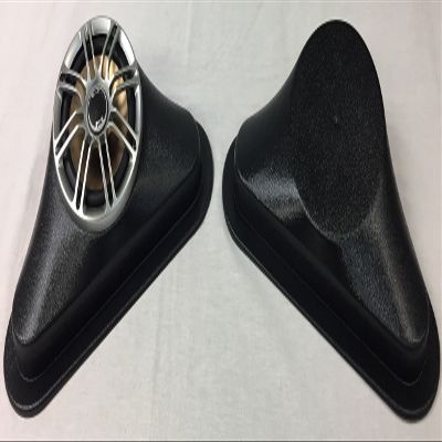 GMT Inc Universal Corner Angled Flanged Speaker Pod Fits Up to 6 1/2" Round Speakers with Open Bottom