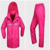 Outdoor Peak rain Poncho Jacket Pants Motorcycle Raincoat Set Fishing Cycling Rainsuit for Men Women (180cm - 185cm 80kg - 90kg, rosa) view 3