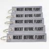 Rotary13B1 Insert Before Flight Keychains - Gray/Black - 5pcs (BF848) view 1