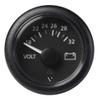 Veratron 52mm (2-1/16") Viewline Voltmeter 18-32V - Black Dial & Bezel view 1