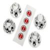 Traxxas 8176 Center Caps, Chrome view 1