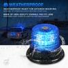 Xprite Blue LED Rooftop Beacon Strobe Light w/Magnetic Base Warning Safety Police Flashing Lights for Law Enforcement Vehicles Forklift Trucks Golf Carts UTV ATV Snowplows Firefighters Volunteer EMS view 3