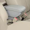 SZSS-CAR Grey Color Leather Car Interior Parts Center Console Armrest Box Compatible with Mercedes-Benz Smart Fortwo Forfour Armrests Auto Stroage with USB view 1