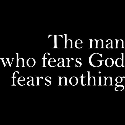 ANGDEST Christian The Man WHO Fears GOD Fears Nothing (White) (Set of 2) Premium Waterproof Vinyl Decal Stickers for Laptop Phone Accessory Helmet Car Window Bumper Mug Tuber Cup Door Wall Decoration