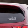 ANGDEST Christian The Man WHO Fears GOD Fears Nothing (White) (Set of 2) Premium Waterproof Vinyl Decal Stickers for Laptop Phone Accessory Helmet Car Window Bumper Mug Tuber Cup Door Wall Decoration view 2