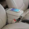 SZSS-CAR Beige Color Leather Car Interior Parts Center Console Armrest Box Compatible with Mercedes-Benz Smart Fortwo Forfour Armrests Auto Stroage with USB view 3