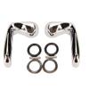 Speedway Motors Chrome Vent Window Handle Pair, Interior Restoration Replacement Set Compatible with 196267 Chevy II Nova and 196467 Chevelle Malibu Sedan/Wagon view 1