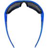 Global Vision Sly Motorcycle ATV Padded Riding Glasses Sunglasses with Smoke Lenses and Blue Metallic Frames view 4