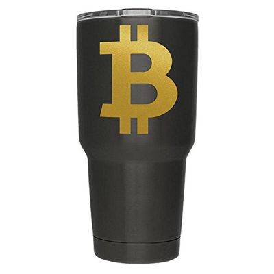 2 Pack Bitcoin Blockchain Cryptocurrency Coin Gold Vinyl Decal Crypto Mining Sticker Mastering Digital Money Currency Revolution Cryptocurrencies Wallet Litecoin Ripple Ethereum Cryptoassets Bitcoins