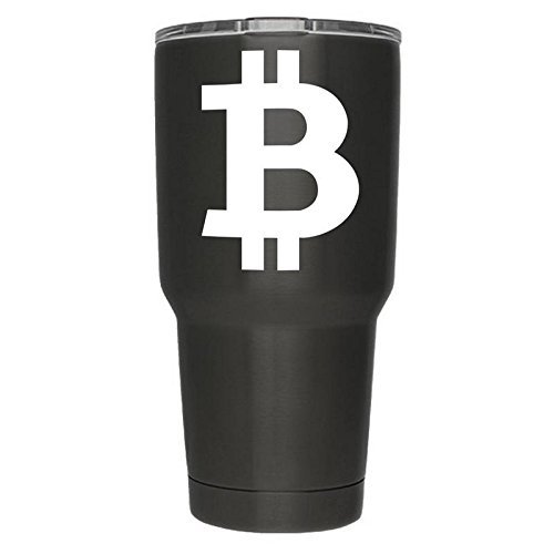 2 Pack Bitcoin Blockchain Cryptocurrency Coin White Vinyl Decal Crypto Mining Sticker Mastering Digital Money Currency Revolution Cryptocurrencies Litecoin Ripple Ethereum Cryptoassets Bitcoins