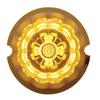 United Pacific 39349 Bright 17LED Reflector Watermelon Maze Cab Light, Polycarbonate Lens, Sealed Housing, DOT/SAE - Amber LED/Amber Lens - ONE Unit view 3