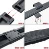 APS Running Boards (Nerf Bars Side Steps Step Bars) Compatible with Ford Econoline 1999-2014 Full Size Van 3-Door (Stainless Steel Black Powder Coated 6 inches) view 3