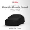 Car Covers Scratch Resistant Indoor Car Cover with Warranty Compatible with Chevrolet 1955-1961 Chevelle Nomad - Black Satin Ultra Soft Material Car Cover Car Accessories view 2