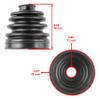 Caltric Rear Axle Inner Outer Cv Boot Kit Compatible with Can-Am Outlander Max 500 2006-2008 / Outlander Max 650 2006-2008 / Outlander Max 800 4X4 2006-2008 view 2