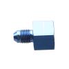 Aluminum Blue AN6 Female To AN4 Male Flare Reducer Fuel Fitting view 2