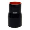 HPS HTSRNBLK-109 1.5" - 1.75" ID, 4" Length, Silicone Reducer Coupler Hose, High Temp 4-Ply Reinforced, Silicone, Black view 1