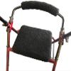 Allman Premium Black Fleece Seat & Back Cover for Rollator view 1