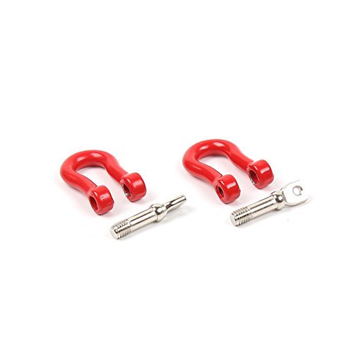 Mental Tow Trailer Hook Red (2) for 1/10 Traxxxxas Crawler Car TRX-4 D110 D90
