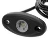 T-H Marine High Intensity Oval LED | Boat Courtesy/Rock Light for Overhead Deck Lighting or Trailer Lights | Black Housing - RGB LED view 1