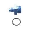 AdlerSpeed Aluminum -6 an Male Flare to -10 an ORB O-Ring Boss Male Straight Fuel Pump Hose Reducer Fitting Blue view 2