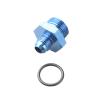 AdlerSpeed Aluminum -6 an Male Flare to -10 an ORB O-Ring Boss Male Straight Fuel Pump Hose Reducer Fitting Blue view 3