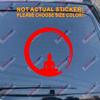Buddha Buddhism India Yoga Decal Sticker Car Vinyl Pick Size Color die Cut (red, 6'' (15.2cm)) view 1