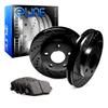R1 Concepts Rear Brakes and Rotors Kit |Rear Brake Pads| Brake Rotors and Pads| Ceramic Brake Pads and Rotors |fits 2008-2010 Porsche Cayenne view 1