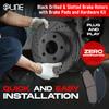 R1 Concepts Rear Brakes and Rotors Kit |Rear Brake Pads| Brake Rotors and Pads| Ceramic Brake Pads and Rotors |fits 2008-2010 Porsche Cayenne view 4