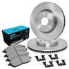 R1 Concepts Rear Brakes and Rotors Kit |Rear Brake Pads| Brake Rotors and Pads| Ceramic Brake Pads and Rotors |Hardware Kit |fits 2014-2015 Mercedes-Benz CLA250 view 1