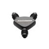 AN-3 3 AN To 2 x AN3-3AN Y-Block Adapter Fitting Aluminum Black view 1