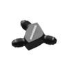 AN-3 3 AN To 2 x AN3-3AN Y-Block Adapter Fitting Aluminum Black view 2