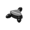 AN-3 3 AN To 2 x AN3-3AN Y-Block Adapter Fitting Aluminum Black view 3