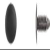 DISCO #5625PK 1/4" (6.30mm), Hole Size, 13/16" Stem Length, Black Nylon Shield Retainer Auto Body Panel Clips, Pack of 100 view 3